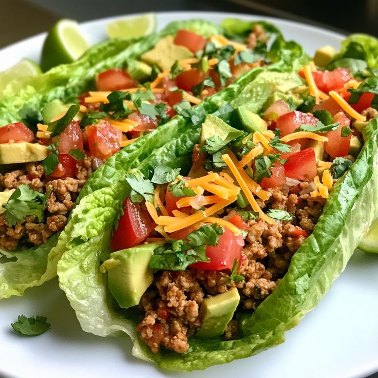 Turkey Taco Lettuce Wraps