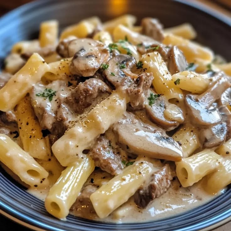Creamy Beef and Mushroom Macaroni