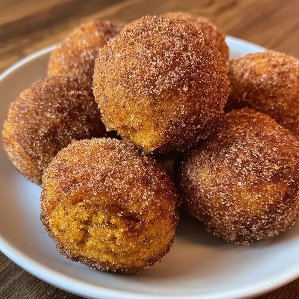 Cozy Pumpkin Donut Holes