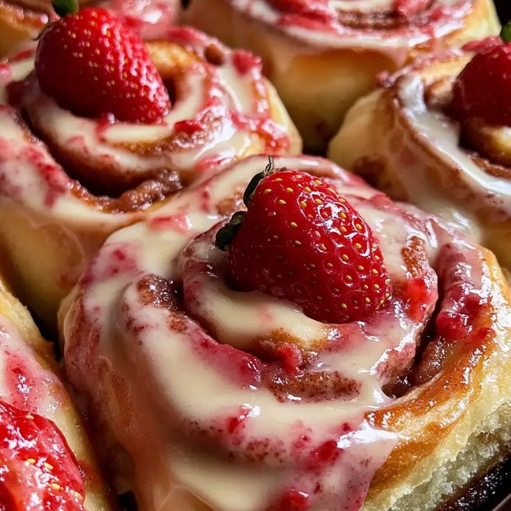 Strawberry Cinnamon Rolls