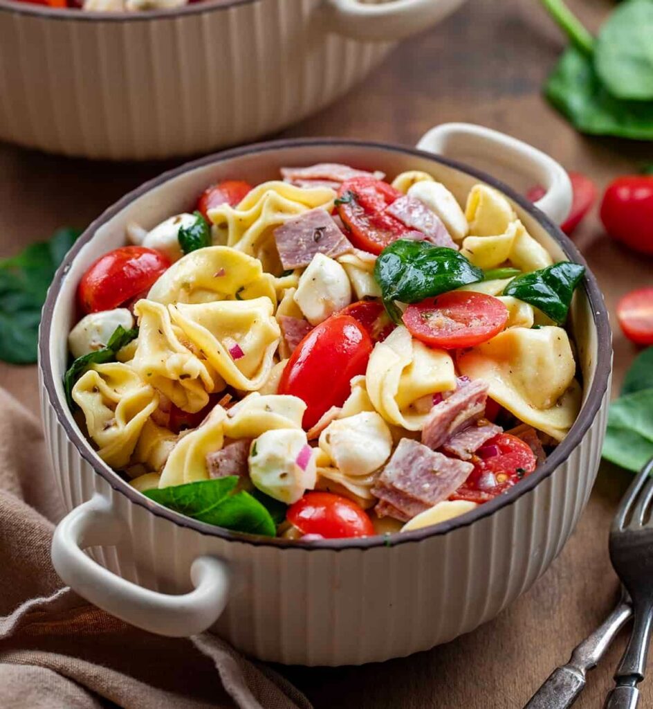 Beef Salami Tortellini Salad