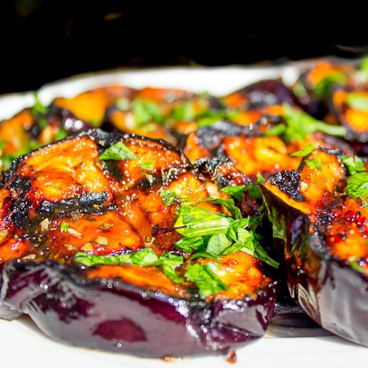 Grilled Eggplant with Balsamic Glaze