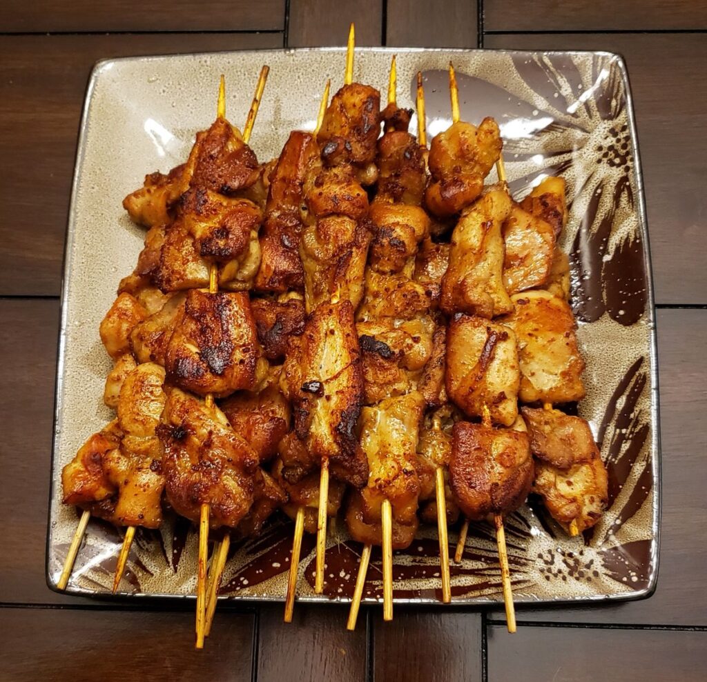 Asian Chicken Skewers with Teriyaki