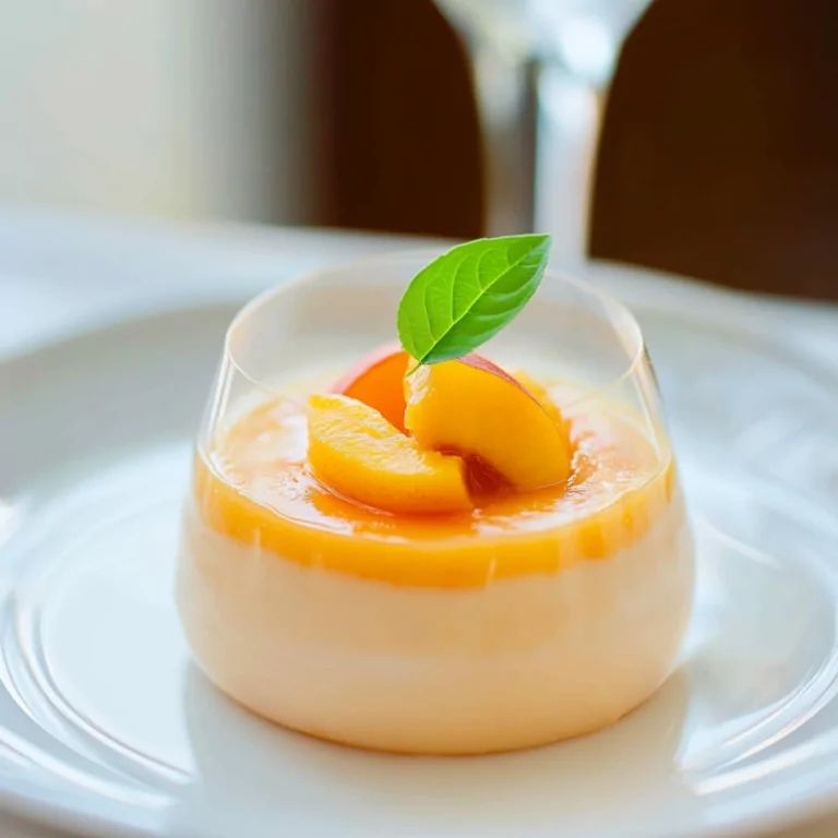 Peach Mousse Dessert