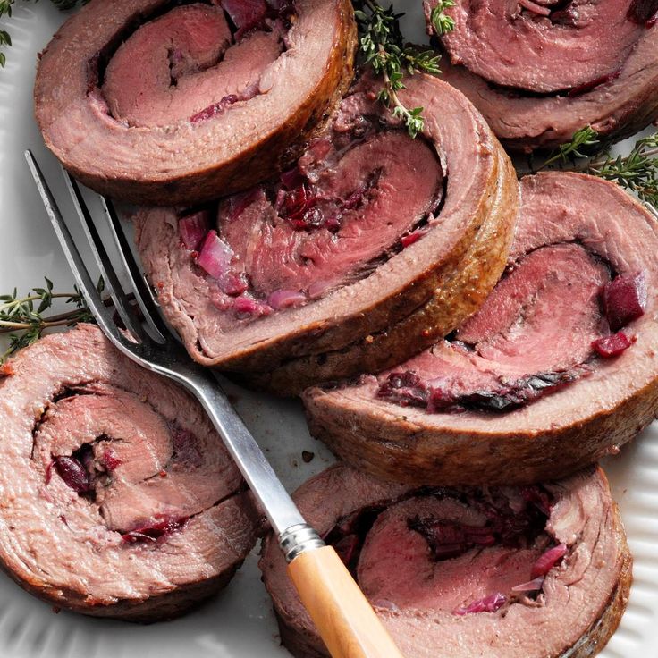 Christmas Stuffed Beef Tenderloin