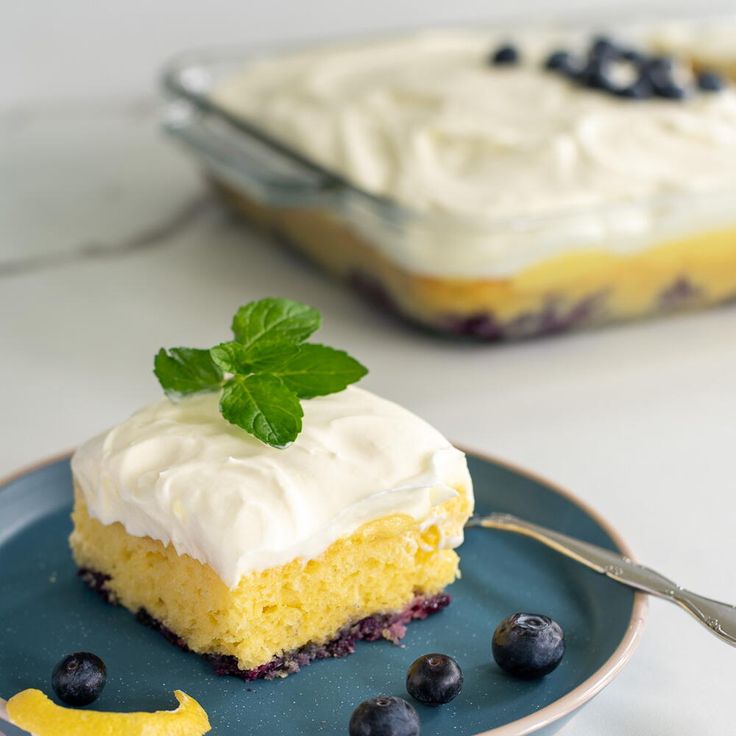 Lemon Blueberry Sheet Cake