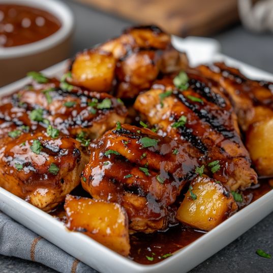 Savory Grilled Bourbon Chicken