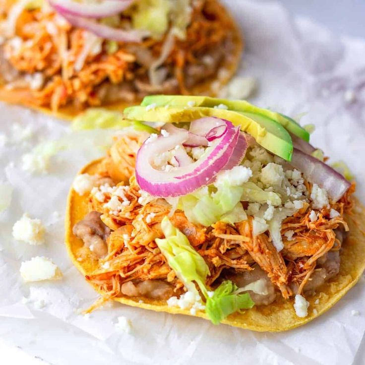 Spicy Shredded Chicken Tacos