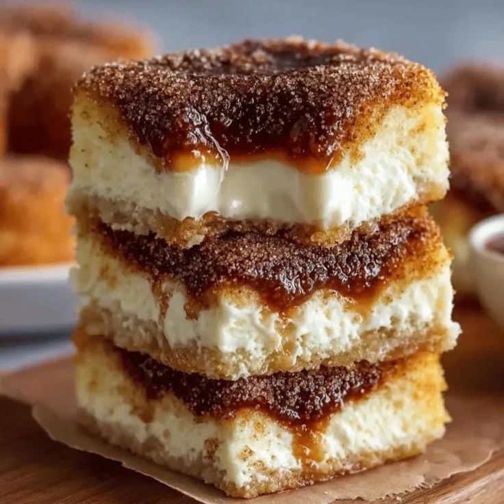 Cinnamon-Spiced Baked Churro Cheesecake