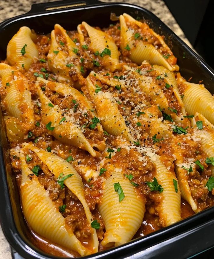 Creamy Beef and Shells