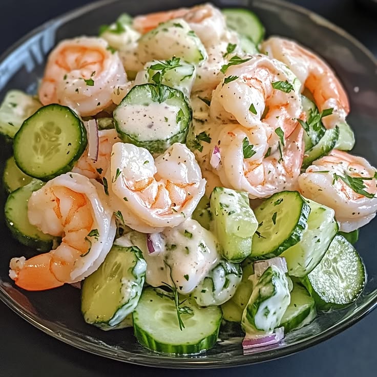 Cucumber Shrimp Salad