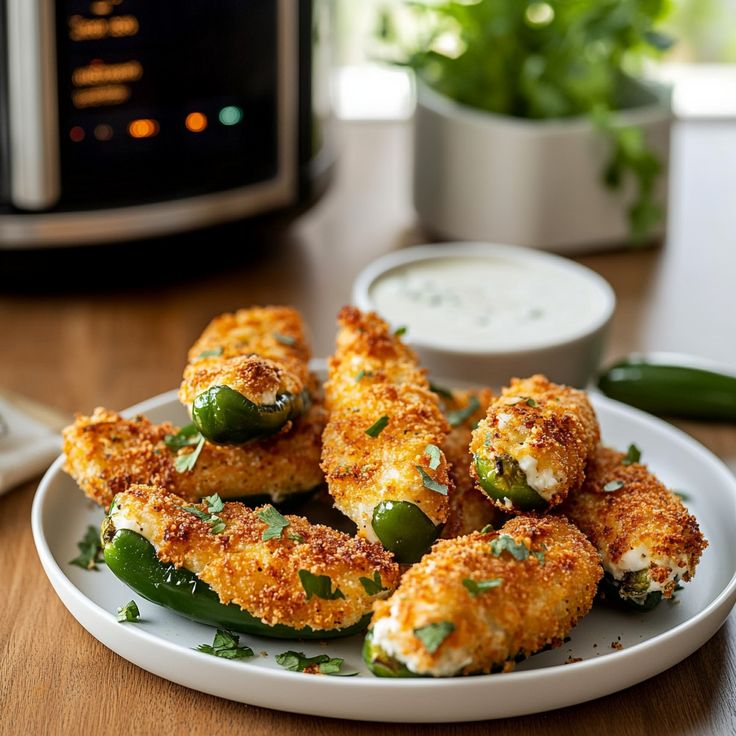 Crispy Air Fryer Jalapeño Poppers
