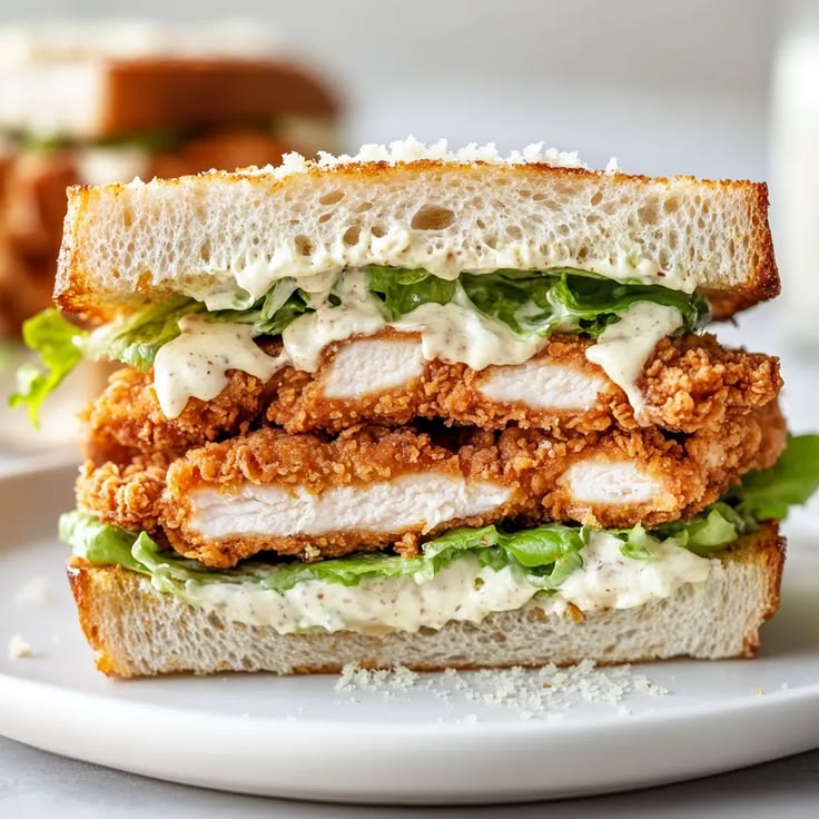 Crunchy Chicken Caesar Sandwich