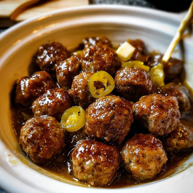 Crockpot Mississippi Meatballs