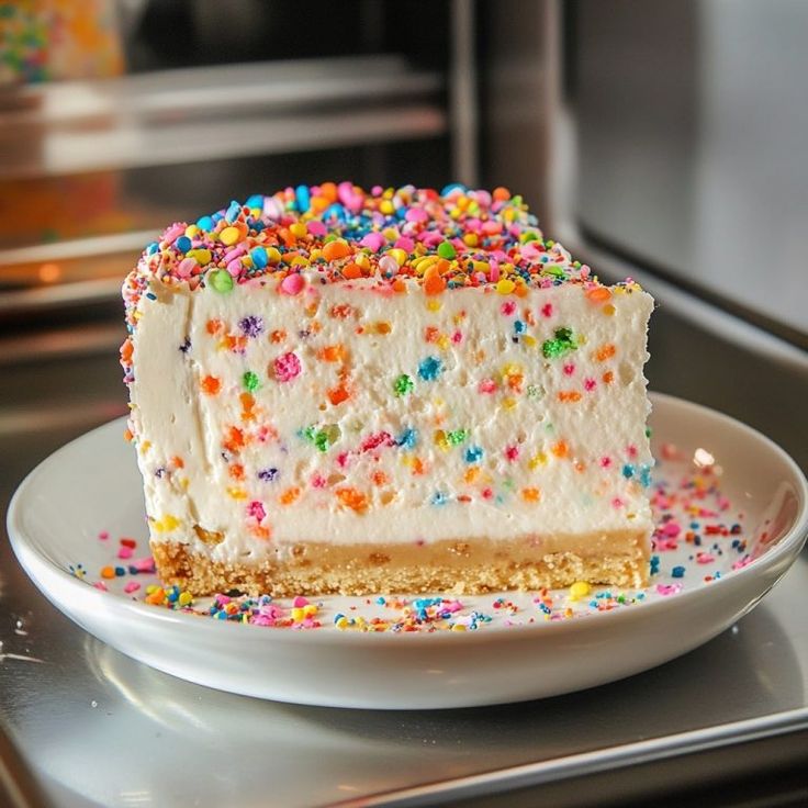 No-Bake Funfetti Cake