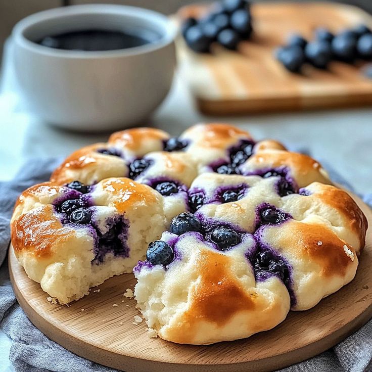 Magical Cottage Cheese Blueberry Cloud Bread