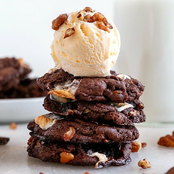 Rocky Road Brownie Cookies