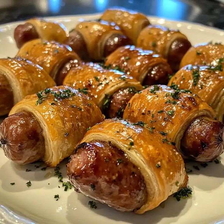 Sweet Glazed Pigs in a Blanket