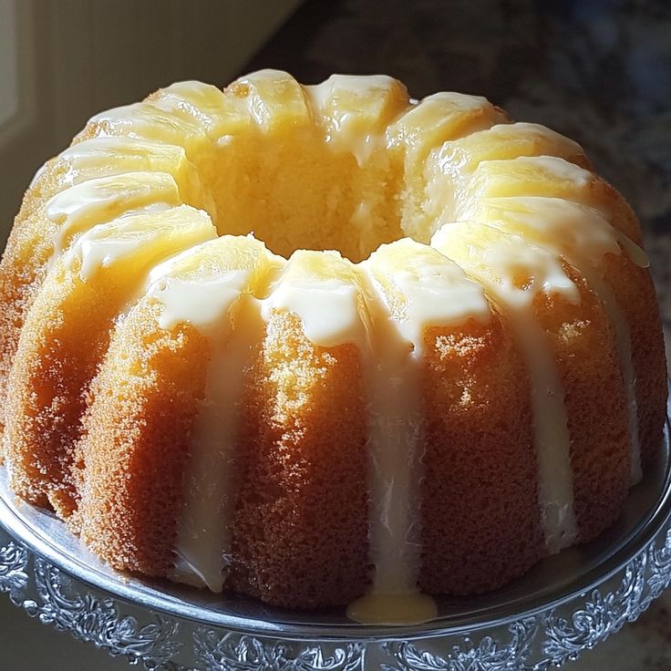 Pineapple Cream Cheese Bundt Cake