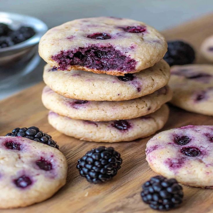 Blackberry Muffin Cookies