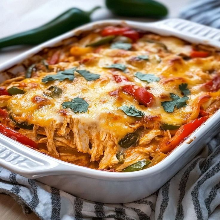 Chicken Fajita Casserole