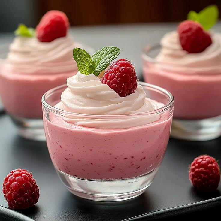 No-Bake Raspberry Mousse