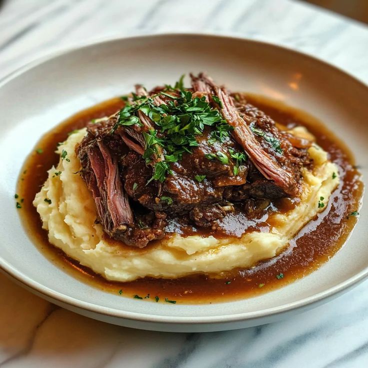 Short Rib Ragu with Parmesan Potato