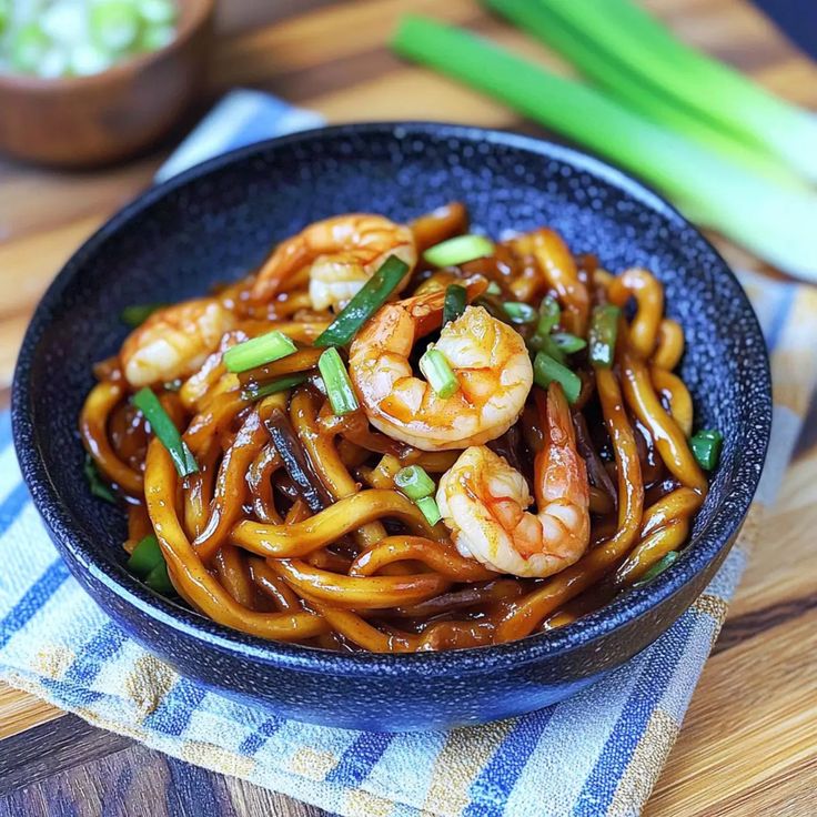 Yaki Udon with Shrimp