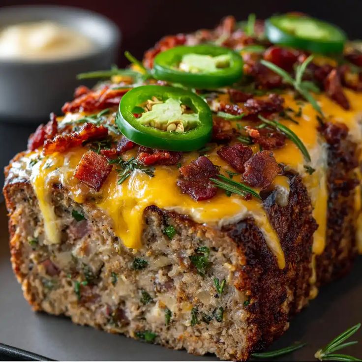 Smoky Jalapeño Popper Meatloaf