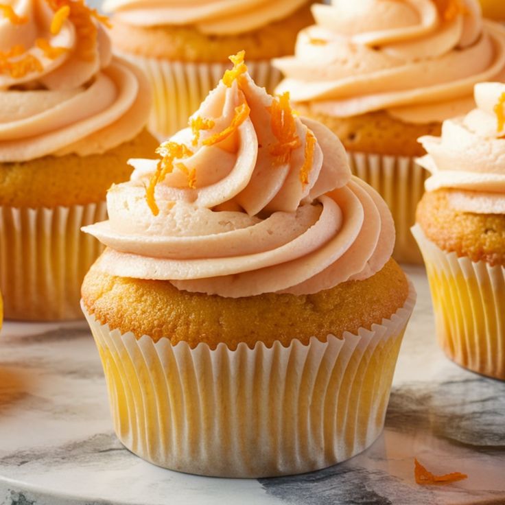 Easy Orange Cupcakes