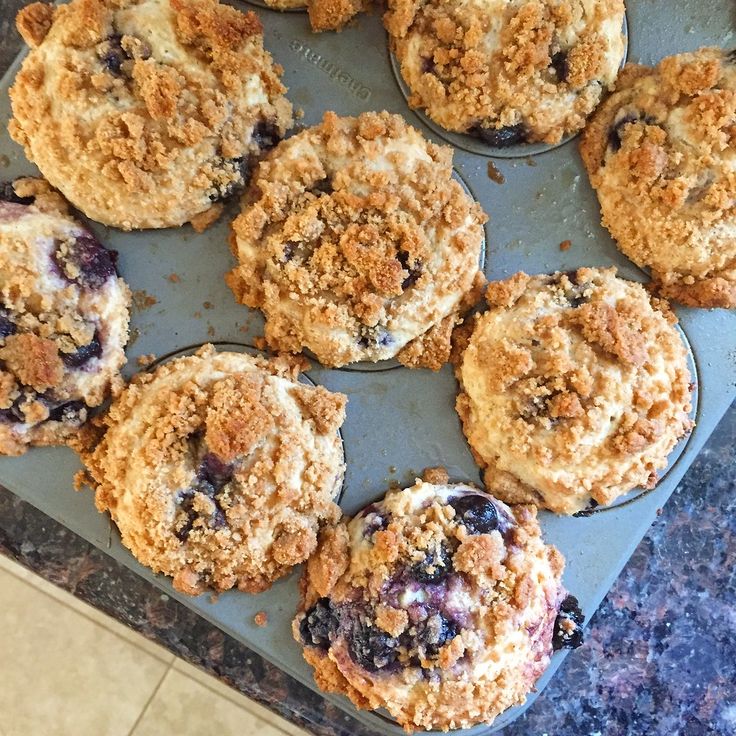 Cardamom-Spiced Blueberry Jam Muffins