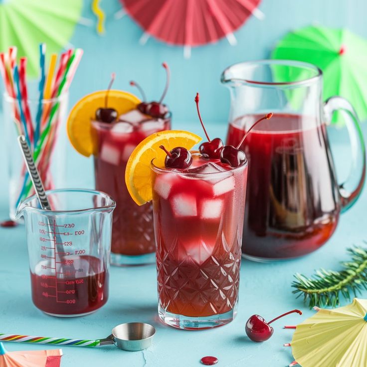 Rum-Less Rum Punch Mocktail