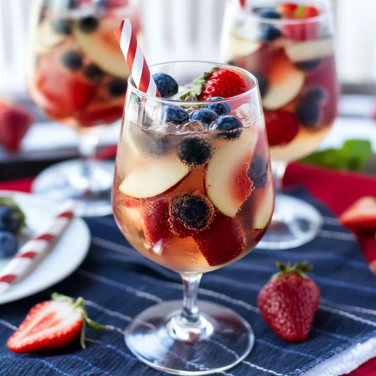 Red, White and Blue Sangria