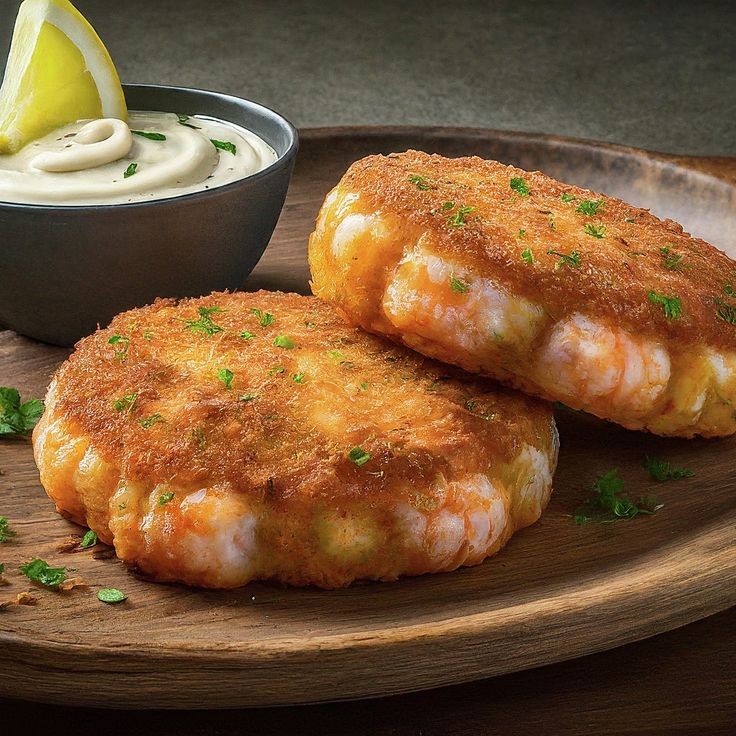 Shrimp Cakes with Lemon Aioli
