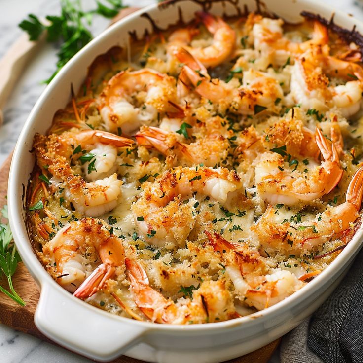 Baked Stuffed Shrimp Casserole