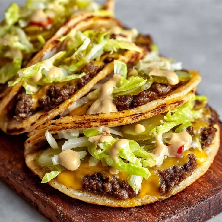Smash Burger Tacos