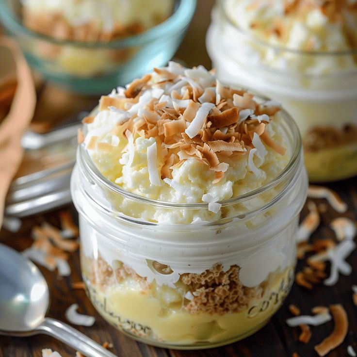Toasted Coconut Cream Pudding