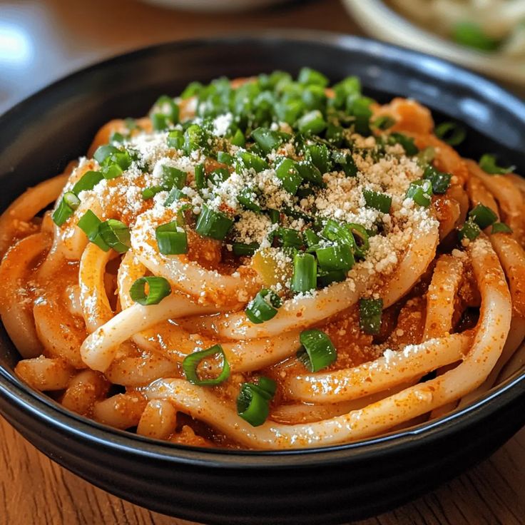 Creamy Gochujang Udon Noodles