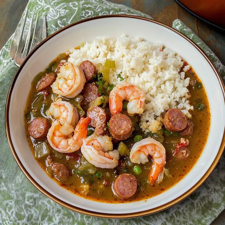 Savory Shrimp and Sausage Gumbo