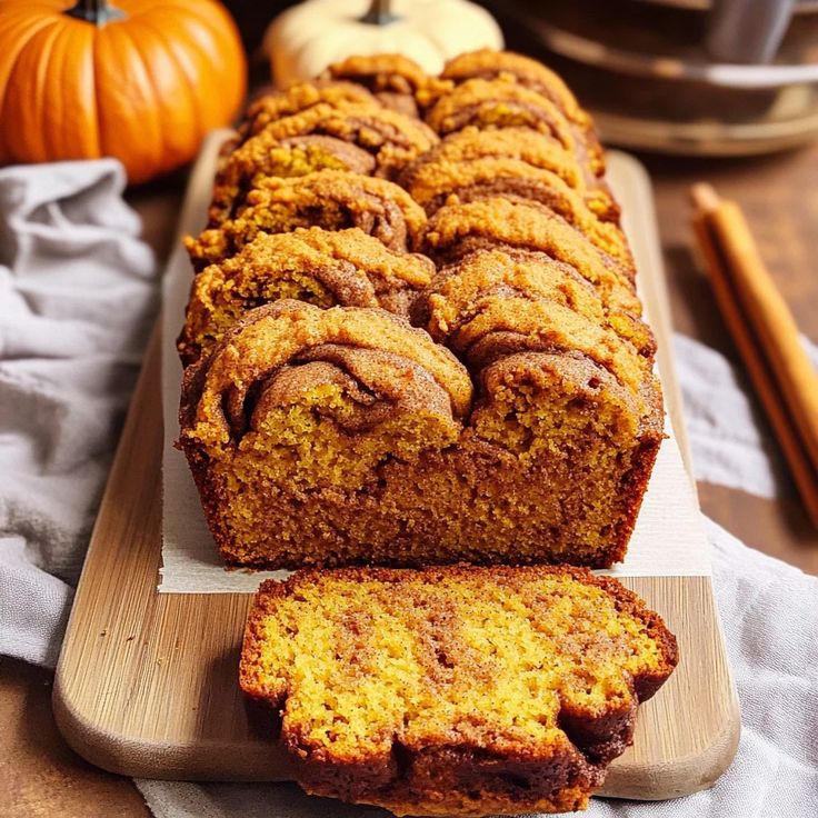 Cinnamon Swirl Pumpkin Bread