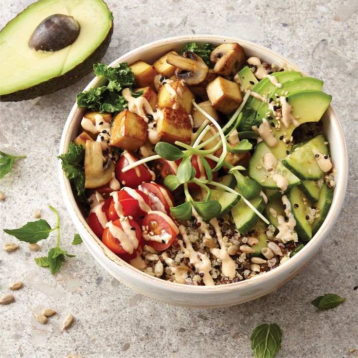 Vegan Buddha Bowl with Tahini Dressing