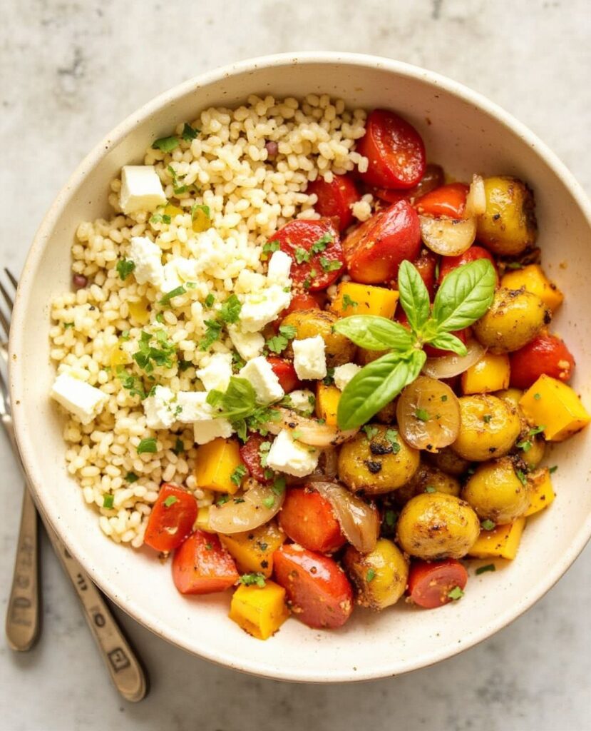 Mediterranean Couscous Salad with Feta