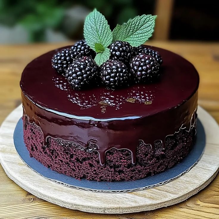 Blackberry Velvet Gothic Cake