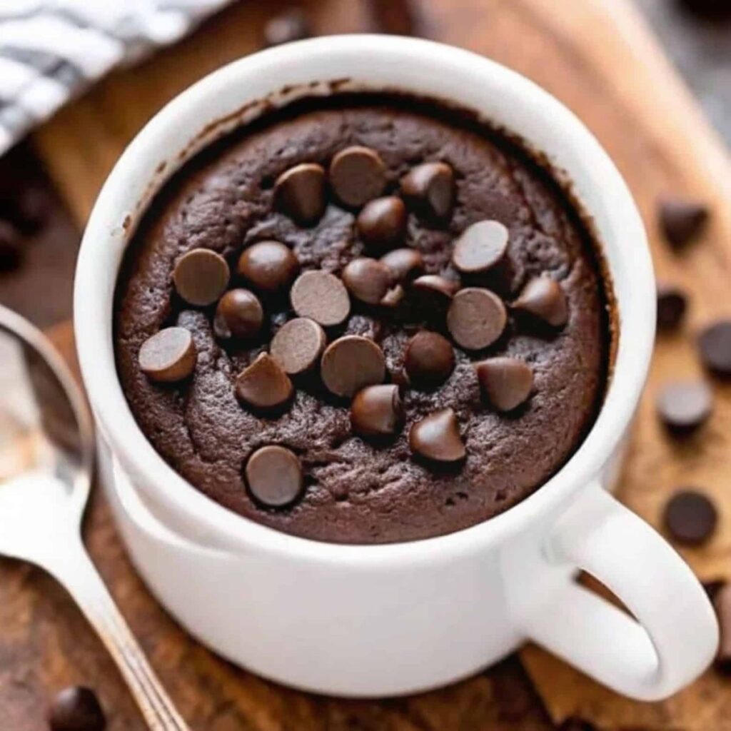 One Minute Microwave Brownie