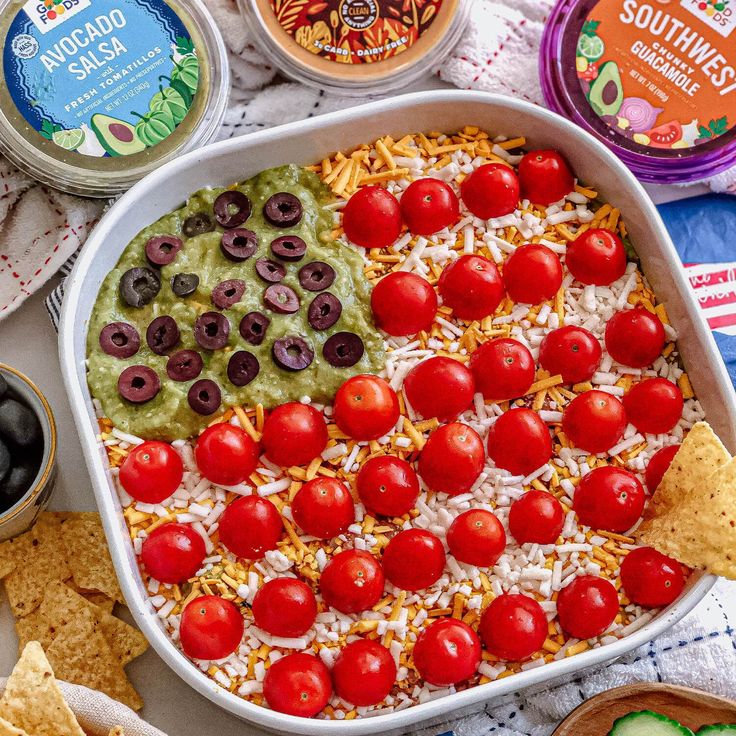 Flag Taco Dip