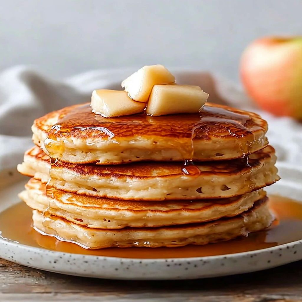 Apple Pancakes with Cider Syrup